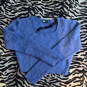 Blue Mohair Cropped Sweater💙